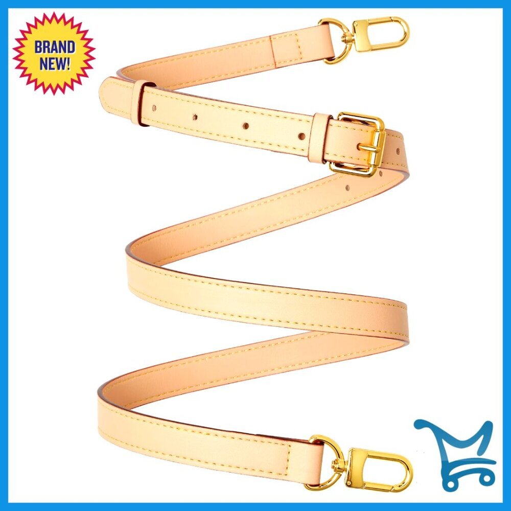 Genuine Vachetta Leather Crossbody Strap Adjustable Replacement Purse Strap